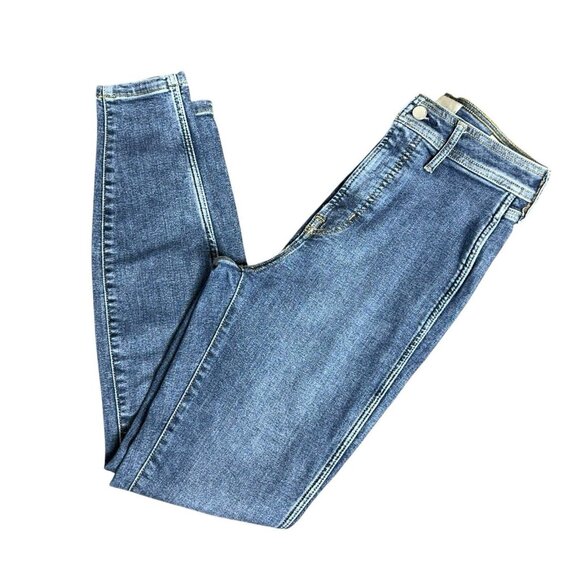 Womens Everlane Jeans The Way High Skinny 28 Reg Medium Wash Eco Modern Organic - Picture 5 of 12